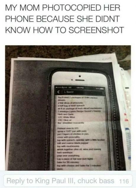 savemyboredom's tweet image. That moment when you realise your moms getting old.... #nottechsavy