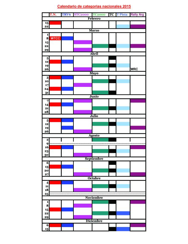 DamianBarisch's tweet image. CALENDARIO 2015 CATEGORIAS NACIONALES