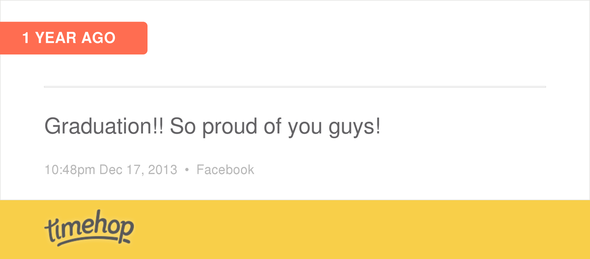 MeaganRoseB23's tweet photo. Aww graduation was a year ago??? 
Wow time flies. http://t.co/dgAaXvl1bR http://t.co/hbxK6KR6Yk