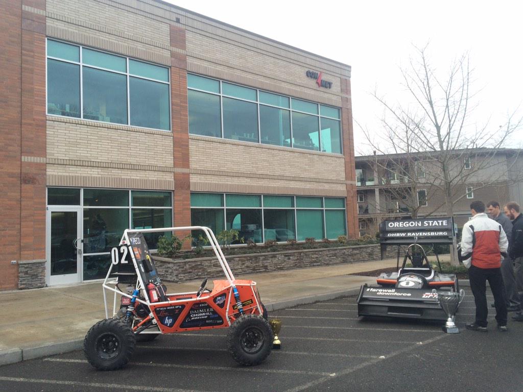 BeaverRacing's tweet photo. Showing off the Baja car at ConMet. http://t.co/XCVTv2xHbd