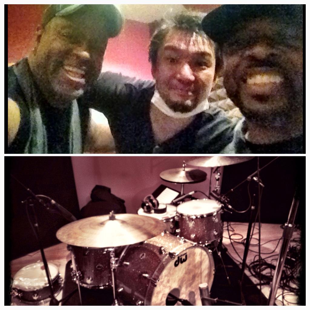 Huckabuck's tweet photo. In the studio w/ #EastBaySoul @KayTaMatsuno #SmittySmith http://t.co/s1tiBNQHGG http://t.co/kDTBA68VGh