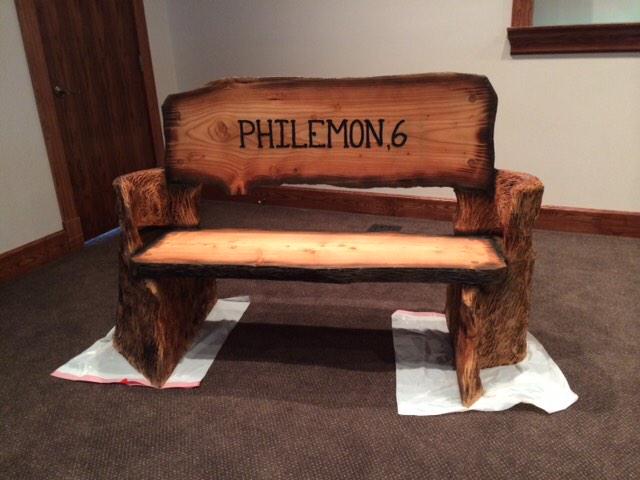 SteveLittleBCP's tweet photo. This bench was given to me to at my last church plant to remind me that every thing I do communicates my faith! http://t.co/HH3au7tULf