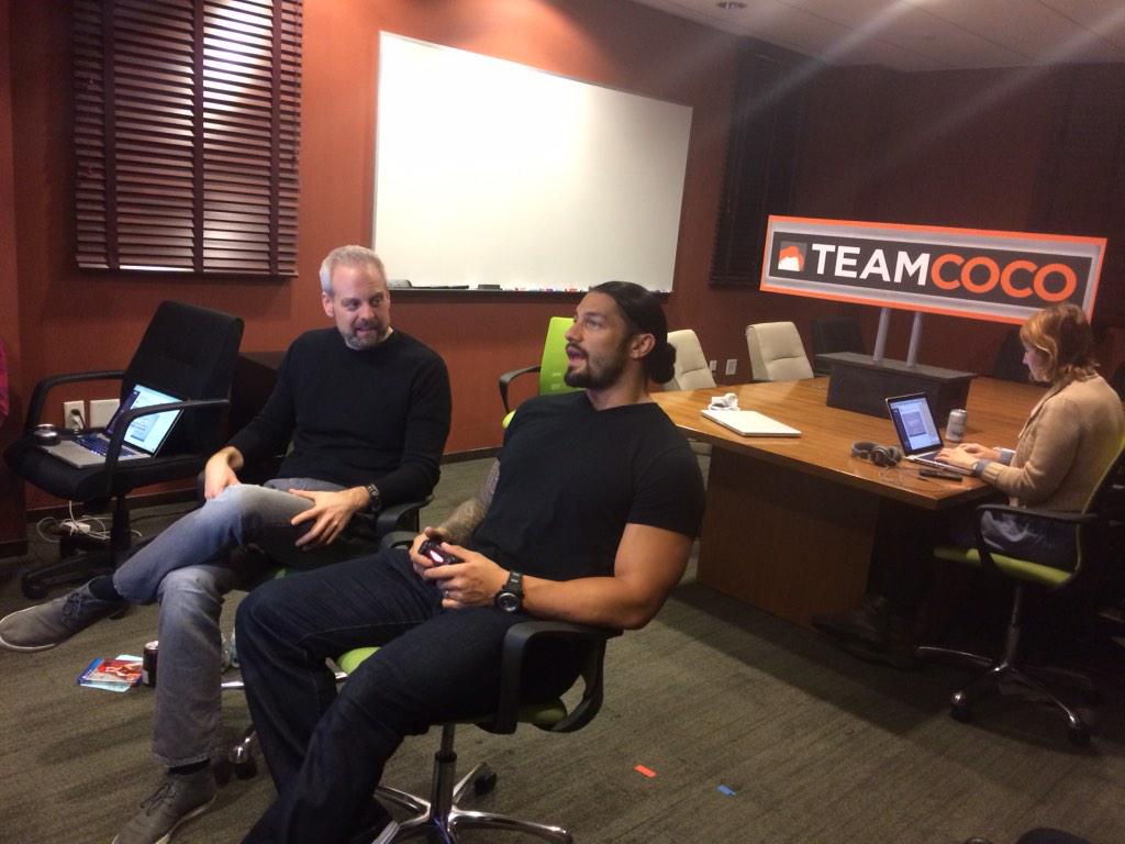 Tim Coco Trainor Today's @TeamCoco #TwitchTwednesday moments with @WWERomanReigns!