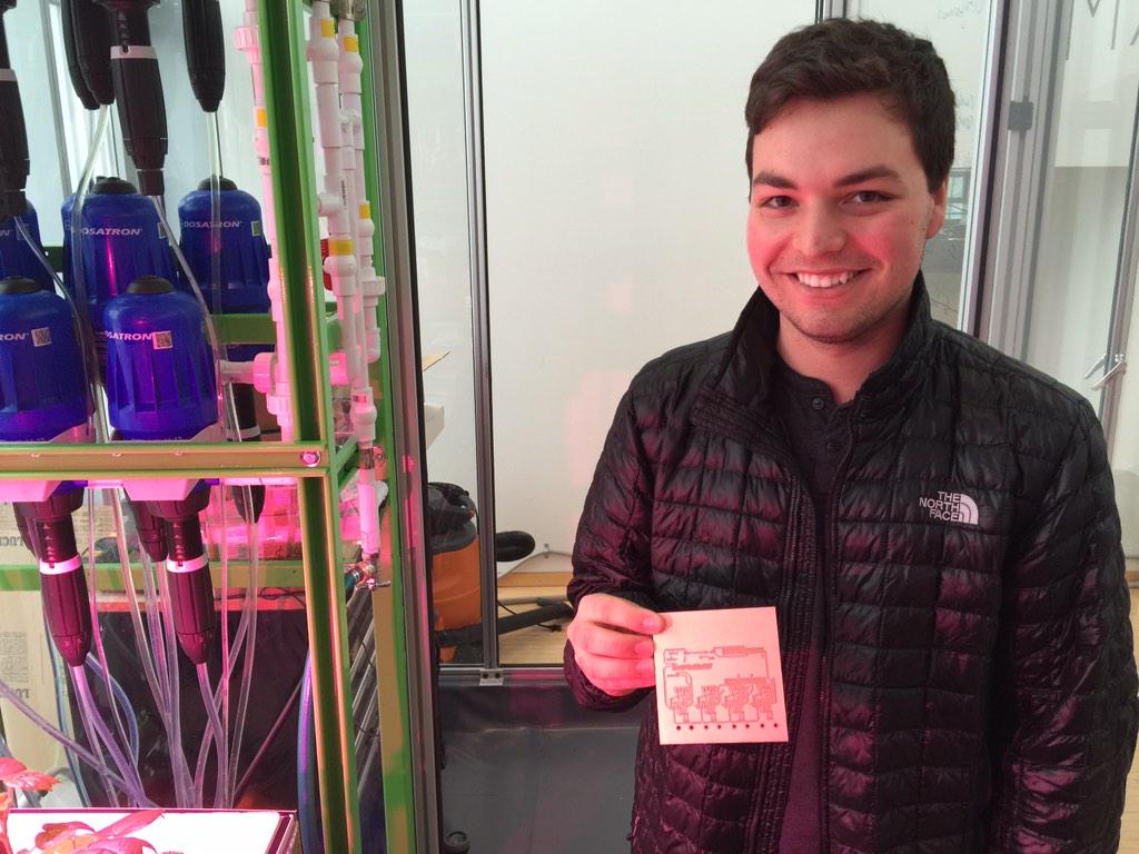 MITOpenAg's tweet photo. Hot off the press! New CityFARM water sensor pcb's ! Testing now for #opensource in February! #agtech #makerfood http://t.co/akx9xR3xx5