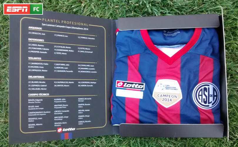 ESPNFutbolClub's tweet photo. [Concurso - AR, CO, CH, UY, PY, BO y EC] #LaDelCiclónEnFC ¡Seguinos y RT por la camiseta de San Lorenzo! http://t.co/ERCjse1Vp2