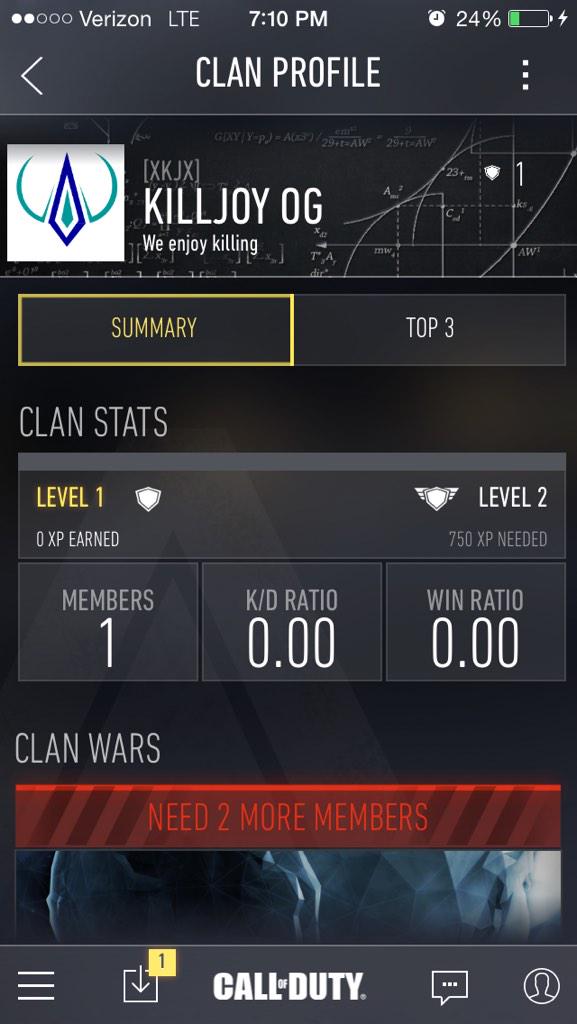 gamingkilljoy's tweet image. Clan is up on Xbox one add me @ killjoy BluRR to join 👌😏