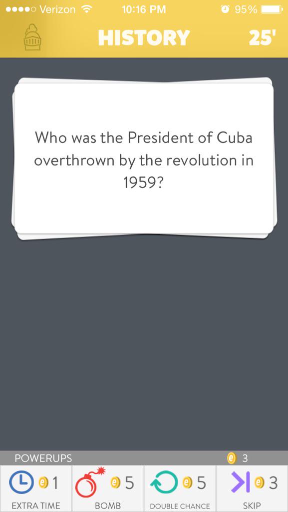 jstew282's tweet image. Pretty sure my Trivia Crack wants people to think I'm an idiot because they give me questions like this. #noanswers 😔