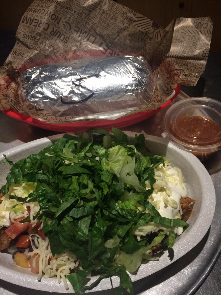 LuckiestG's tweet image. Chipotle with the babr