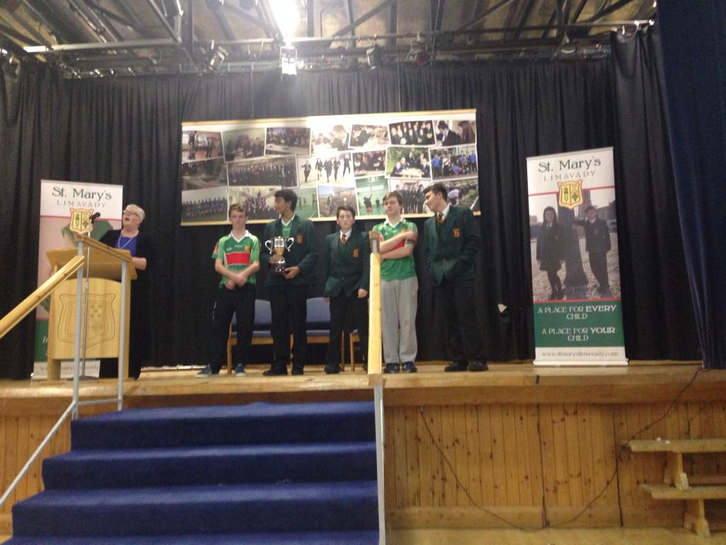 Termoncanice1's tweet photo. Well done to the P6 children receiving their First Aid Certificates from @stmaryslim #linklearning #tccares http://t.co/1yprIgJ9IZ