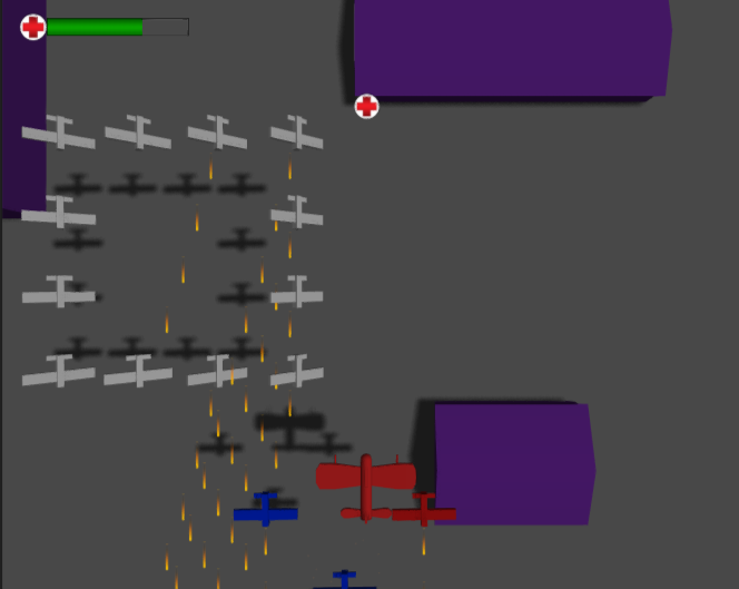 TsumikiGameDev's tweet image. Enemy firing and collectable system implemented today, making good progress :D #gamedev #alldev #indiedev