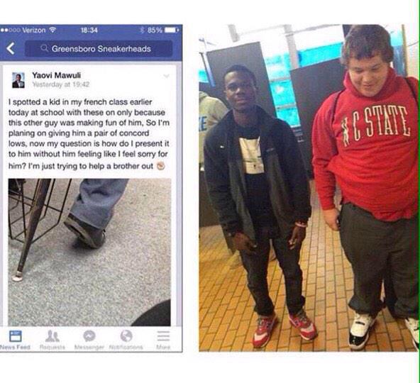 postflykicks's tweet photo. Wow. The world needs more people like this: http://t.co/TYbtR85RJ5