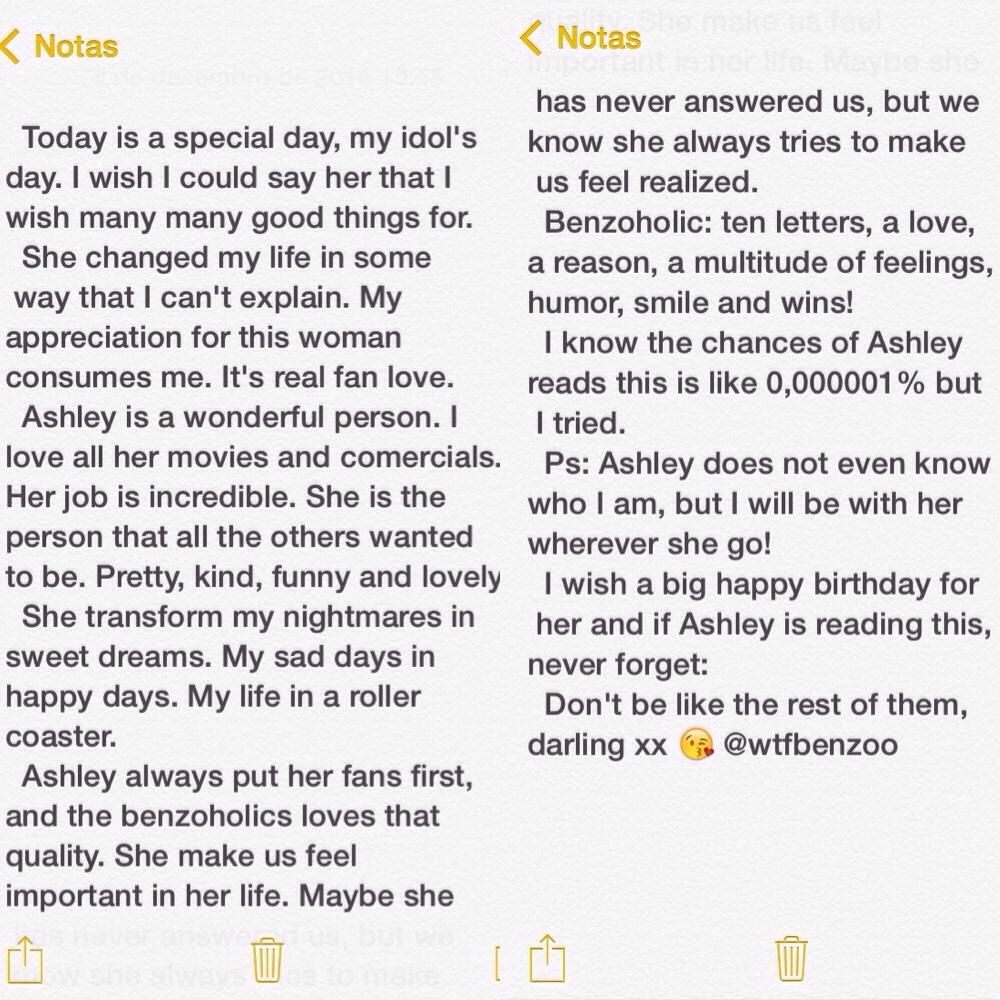 X46 Happy Birthday Ashley Benson WHERE ARE YOU 