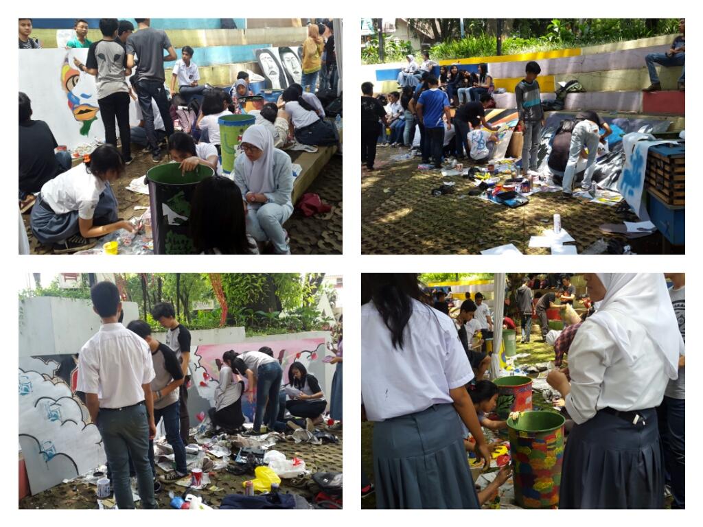 Kaderisasi5's tweet photo. Live Painting di CILPACASTRA bagus-bagus bgt nih!! Ini bukti dari kreatifitas anak-anak 5 :D http://t.co/TdX3quUKF2