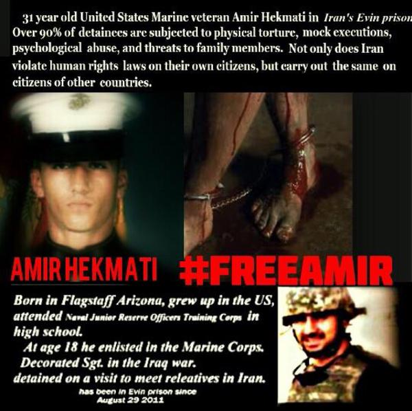 Miigwanikwe's tweet photo. Amir Hekmati ~ Bring Him #home... Amir is Now On A Hunger Strike @Hutch_USA @nytimes @OpWarriorTeam @TIME @cnnbrk TY http://t.co/wNcR7zLYV5