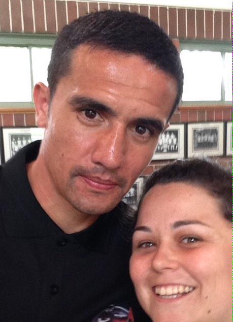 klord09's tweet photo. Just shared lunch with Australia's best footballer @Tim_Cahill to round up the @TC4Academy #AmbitionsTour http://t.co/pYhhmVwRBF