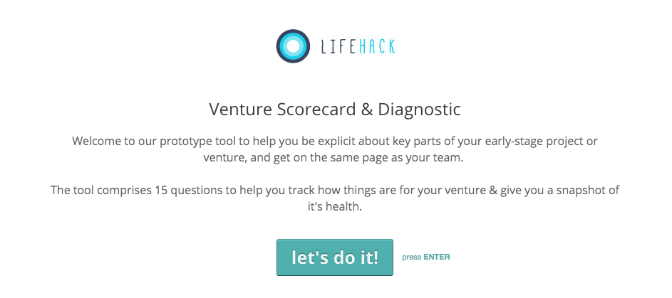 lifehackHQ's tweet photo. Excited to be trialling our latest Lifehack venture support tool with @BeFluro recently :) #StartupHealth http://t.co/TA1DGNU0xN