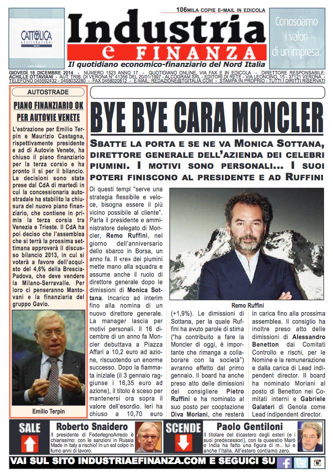 #online la nostra odierna #primapagina. Buona lettura a tutti i lettori di <a href="/IndustriaeFinan/">Industria e Finanza</a> bit.ly/1zyNJ6R
