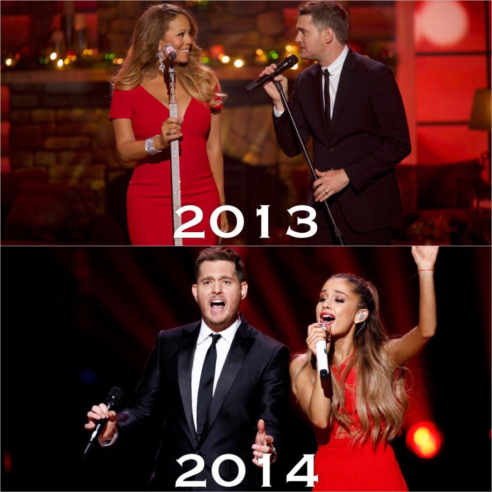 Of course she's performing with Michael Buble this year. Why am I not surprised? #OftenImitatedNeverDuplicated