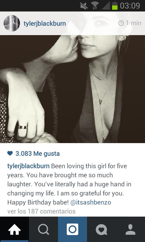 Tyler is so tender,  i love them Happy Birthday Ashley Benson  
