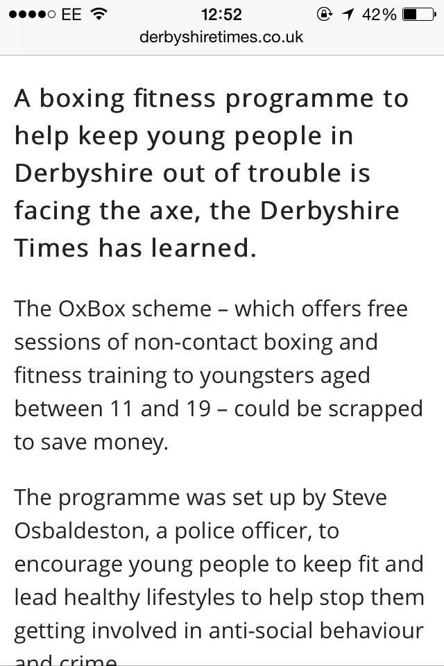 MSFTSGeorge's tweet photo. “@SAVEOZBOX: Derbyshire times are helping!! Come on everyone @SAVEOZBOX http://t.co/jnFBxzJ1Cm” #SaveOZBOX