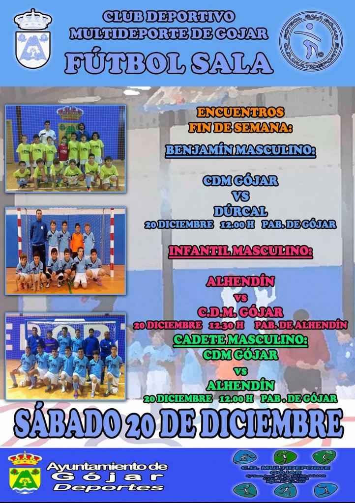 CDMGojar's tweet photo. Partidos del fin de semana del Fútbol Sala. VAMOS CHICOS! http://t.co/NzO246Wsku