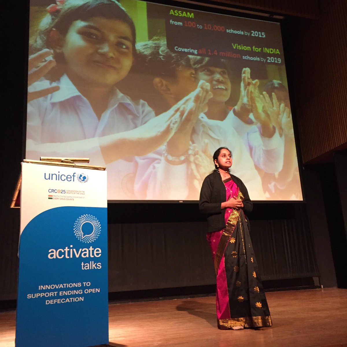 UNICEFIndia's tweet photo. Aruna Rajoria, Indian Administrative Service, Mission Director, Sarva Shiksha Abhiyan talking about vision for future http://t.co/cyXso6yFqU