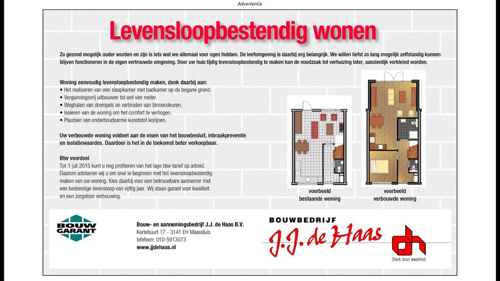 Wij zetten in op Levensloopbestendig wonen in het nieuwe jaar. U ook?