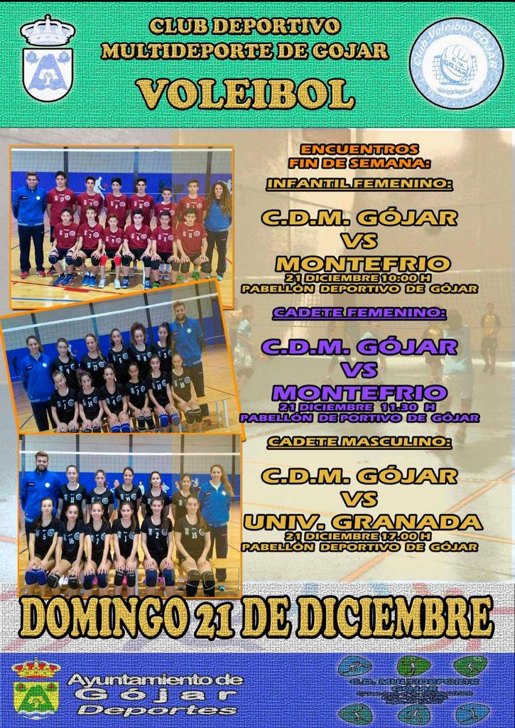 CDMGojar's tweet photo. Partidos del fin de semana de las chicas y chicos del voley. http://t.co/ZizolAFDEb