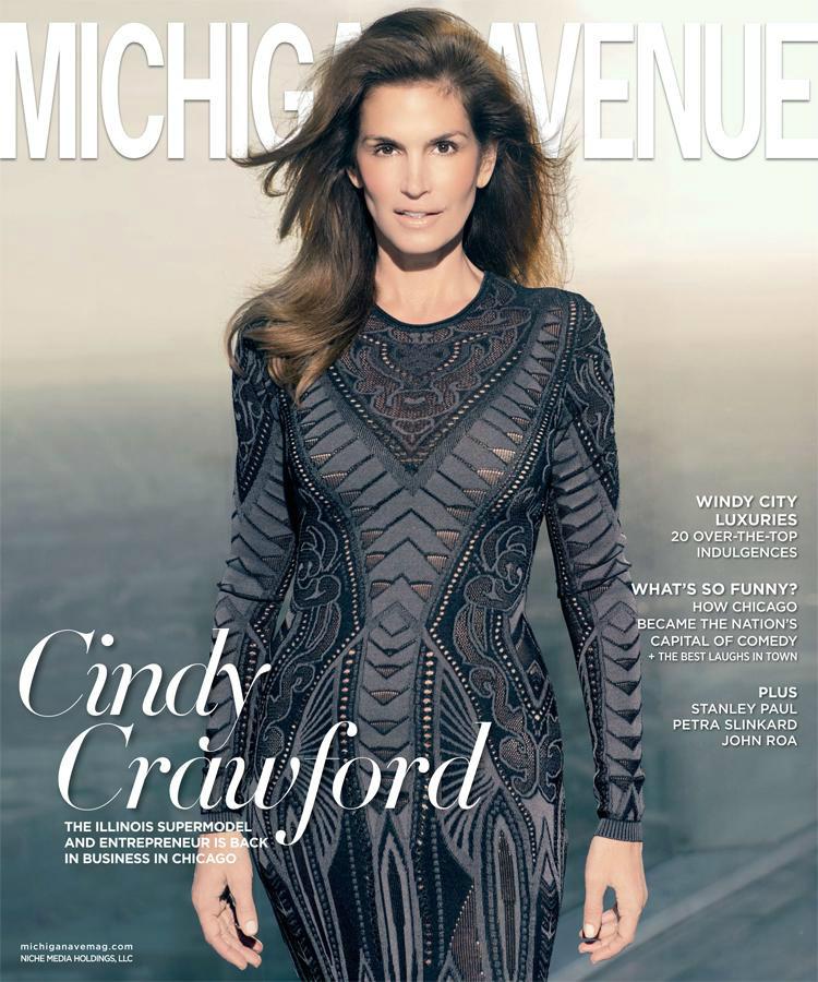 Super Bellal @CindyCrawford stuns on the cover of @michiganavemag, November 2014!