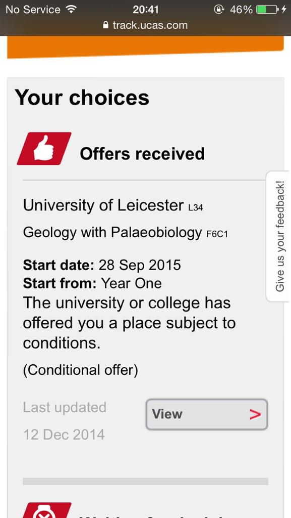 sp4rkl3jumpr0p3's tweet image. 2 uni offers in a week, buzzin #ucas #conditionaloffer