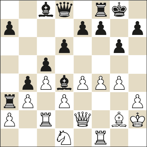 NewInChess's tweet image. Rook First, Pawn Later. New #chesspatterns by @gmmds in @NewInChess 2014#8 Lombardy played 20.. Ra3, pawn follows ..