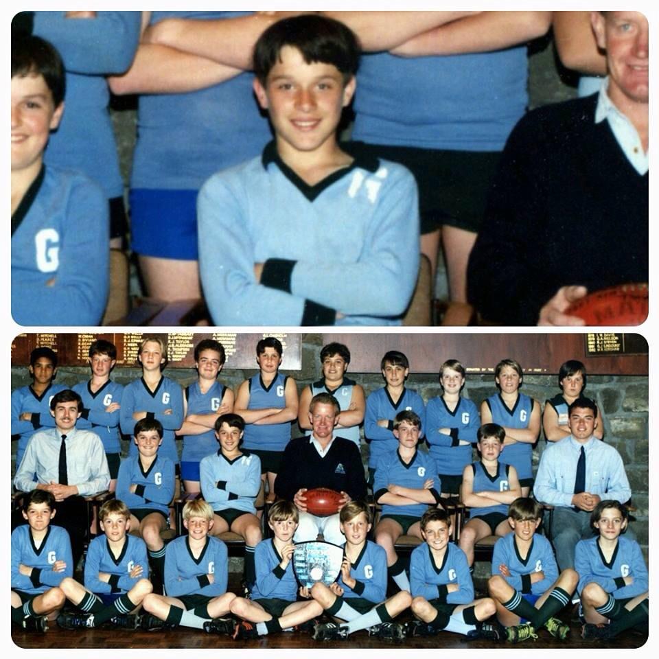 tmwf3's tweet photo. This is the photo from Mark's 1 and only flag win in 91 when he starred in the @GeelongAmmos win over the Bullants! http://t.co/FBEJ49swkq