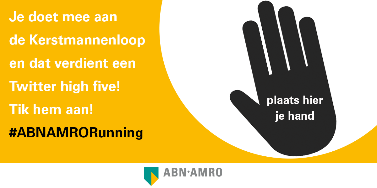 Vanavond de Kerstmannenloop! We wensen alle lopers veel plezier! Tik hem aan! #ABNAMRORunning #kerstmannenloop