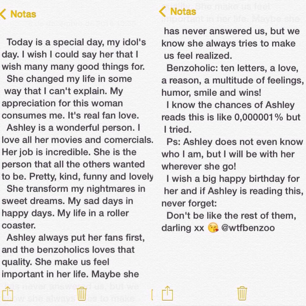 X108 helping Happy Birthday Ashley Benson 