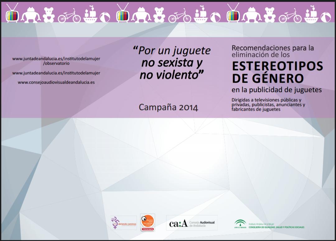 IAMJunta's tweet photo. Recomendaciones para la eliminación de los estereotipos de género en la publicidad de juguetes @WebCaa http://t.co/ZoHFwvV2kX