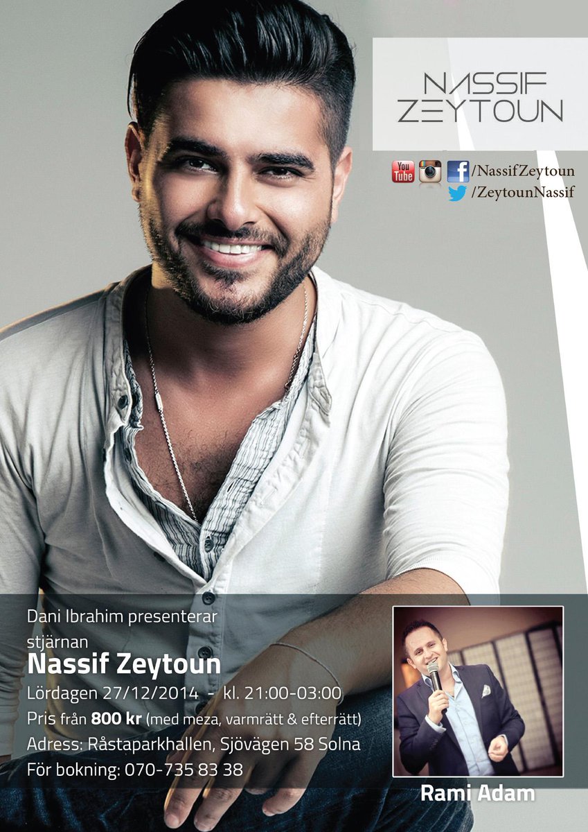 NassifZeytoun's tweet image. #Live in #concert in a second #event in #Stockholm #Sweden 27-12-2014 #HappyHolidays #NassifZeytoun