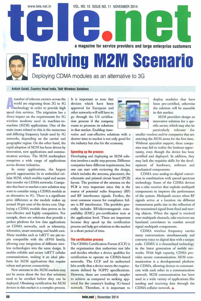 MutualPR's tweet photo. Ashish Gulati, Country Head India at @Telit_WS_India shared his thoughts on #M2M scenario in India @Telit_WS_Corp http://t.co/vtYz5KKf6H