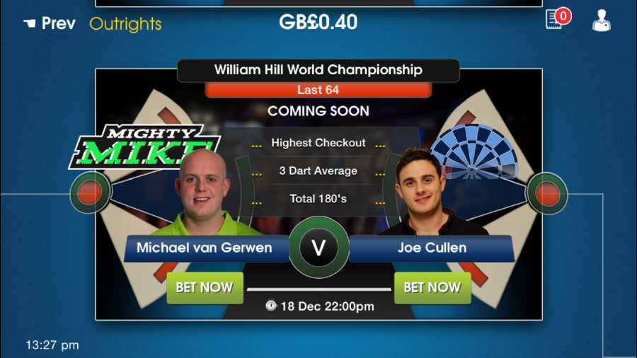 WilliamHill's tweet image. Have you downloaded our new Darts App in time for the #WHDarts World Championship? bit.ly/13alBLE.