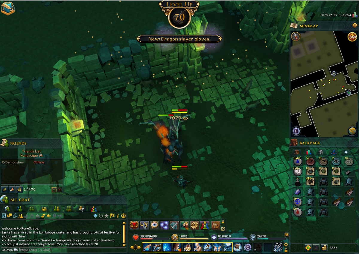 TheClulessGamer's tweet photo. Road to 99 Slayer! Level 70 achieved #slayer #training #videos #guides #tocomesoon #progress #rs3 #level70to99 http://t.co/jdNY8U27S4