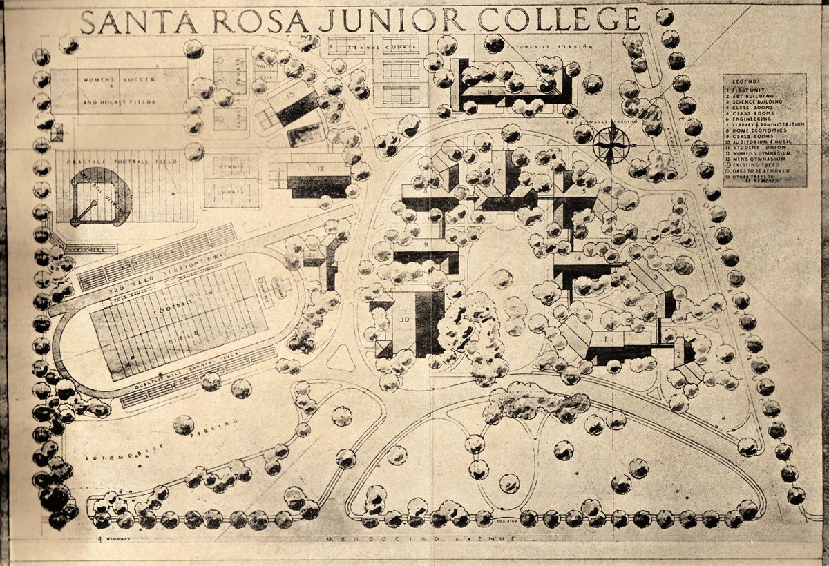 Santa Rosa Junior College On Twitter An Early Map Of Santa Rosa