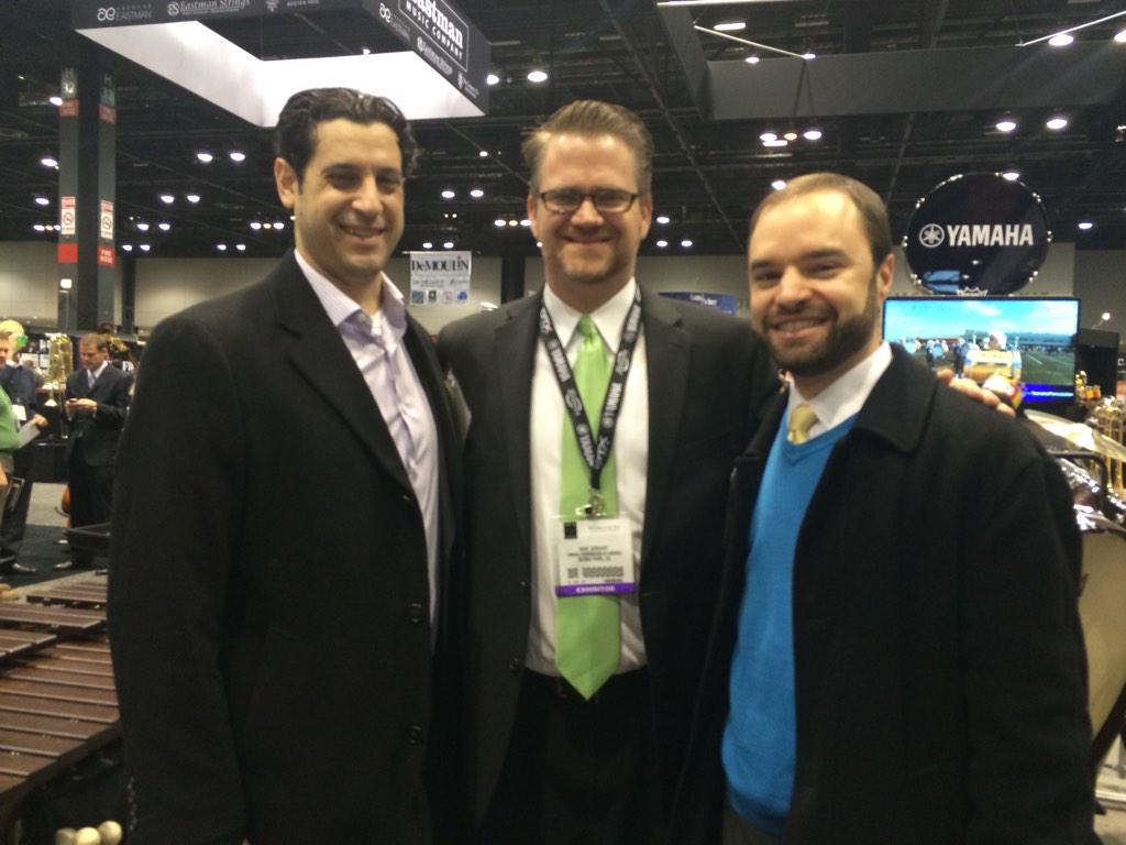 Hanging with @dgerhart at the <a href="/YamahaPerc/">Yamaha Percussion</a> booth at #MidwestClinic2014 <a href="/BrianBaxterSpks/">Brian Baxter Speaks</a>