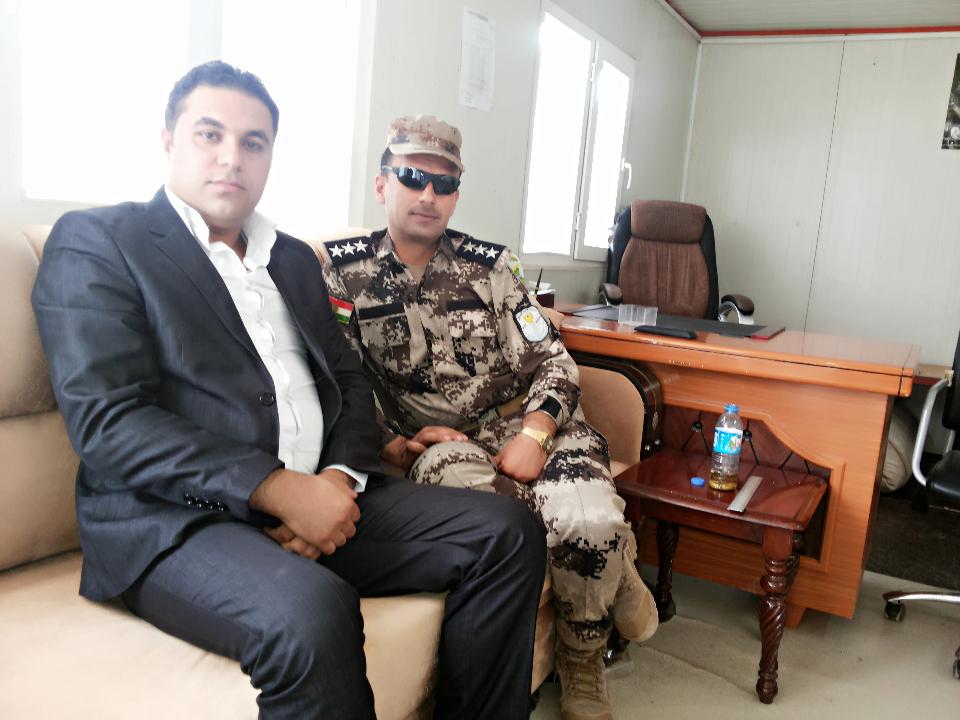 مع صديقي الغالي نقيب دلشاد في اربيل .
