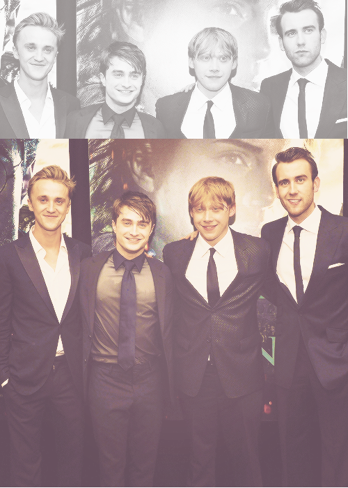 rupertgrintnet's tweet photo. Tom, Dan, Rupert &amp; Matt take to the carpet at the Harry Potter and the Deathly Hallows: Part 1 NYC premiere. #tupert http://t.co/JAKHj6q1XA