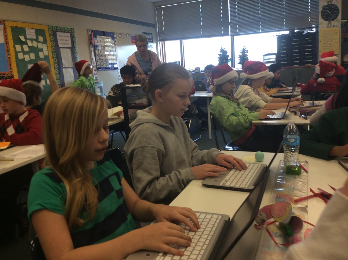 ross_pope's tweet image. Mrs. White&apos;s class writing on how a book has changed their life or way of thinking.
#EdTechContest