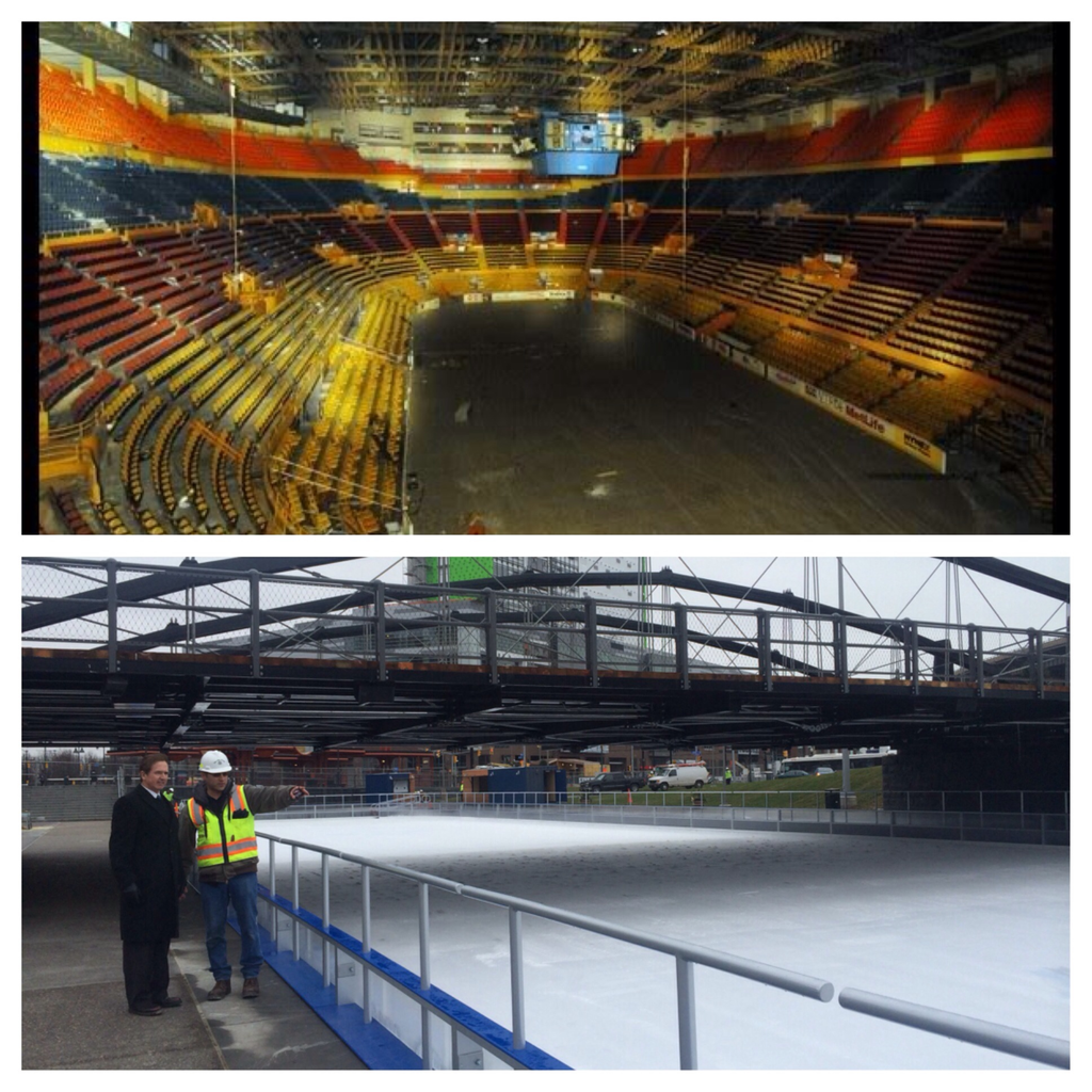 BHigginsBflo's tweet photo. #tbt Once the site of famous Memorial Auditorium, the space now features #TheIceAtCanalside #Buffalove @CanalsideBflo http://t.co/JQ4rXKKj4k