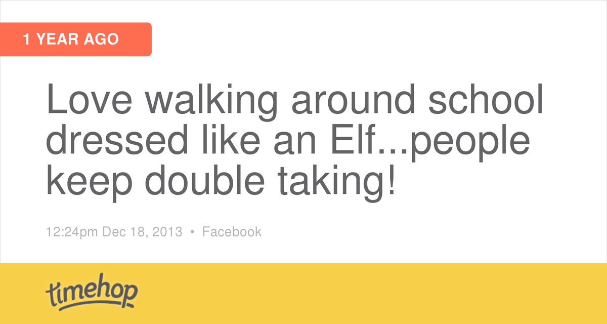 Hahaha exact same today!! Passed three depute heads who all said "I'm saying nothing"!  timehop.com/c/fs:101536194…