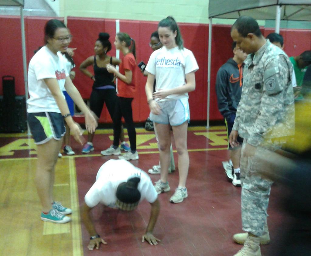 mbhsacademies's tweet image. Fitness challenge warmup! #armychallenge