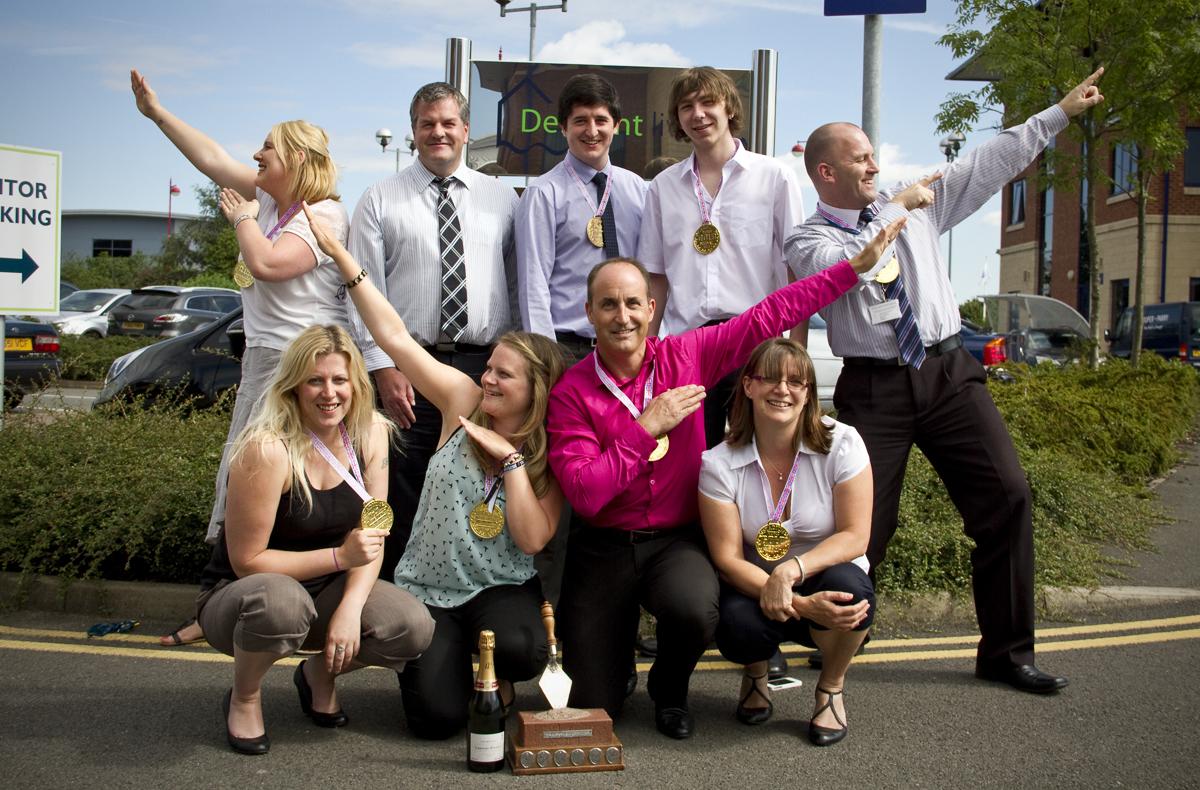 DerwentLiving's tweet image. Derwent Living crowned 'It's a Knockout' champions, 2012! #tbt #ThrowbackThursday #usainboltpose
