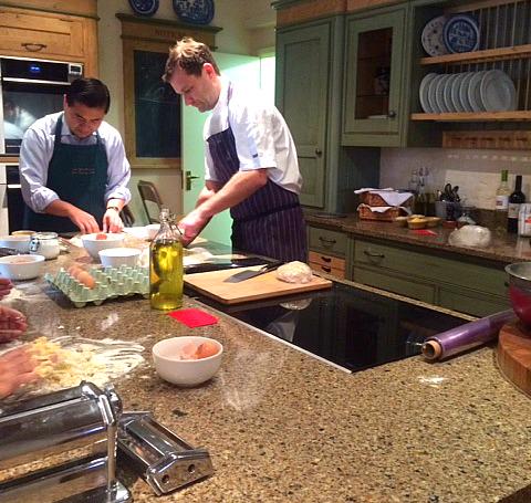 GameCookSchool's tweet image. This time last week we were having great fun teaching a pasta and bread course for a corporate group! #cookeryschool