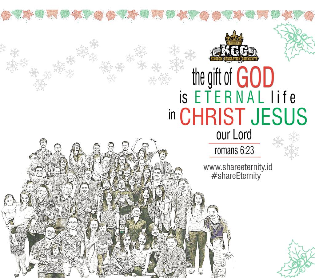 KGCSurabaya's tweet photo. Because CHRISTmas is time to share God's gift for us thats JESUS CHRIST (ROMANS 6:23) @yesHEisIndo #shareeternity http://t.co/VAULU58SWs